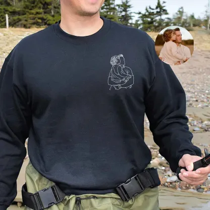 Dad and me-Custom Photo Shirt For Dad,Gift for Husband