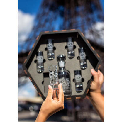 Custom Tequila Glasses Set and  Vodka Decanter Set