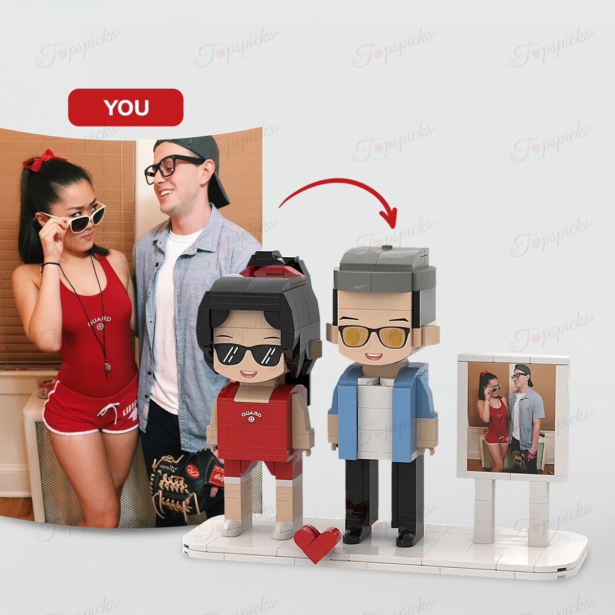 Custom Brick Set From Your Favorite Photo, Perfect Memory Gift For Valentine's Day, LEGO Sets