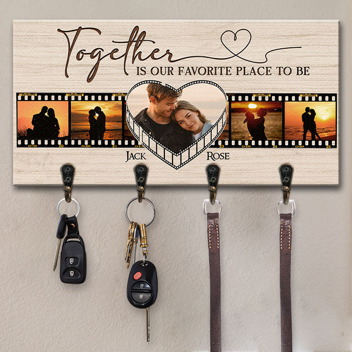 🔑 Togetherness Hangs Here: Personalized Couple's Key Hanger |  A Home for Your Love Story