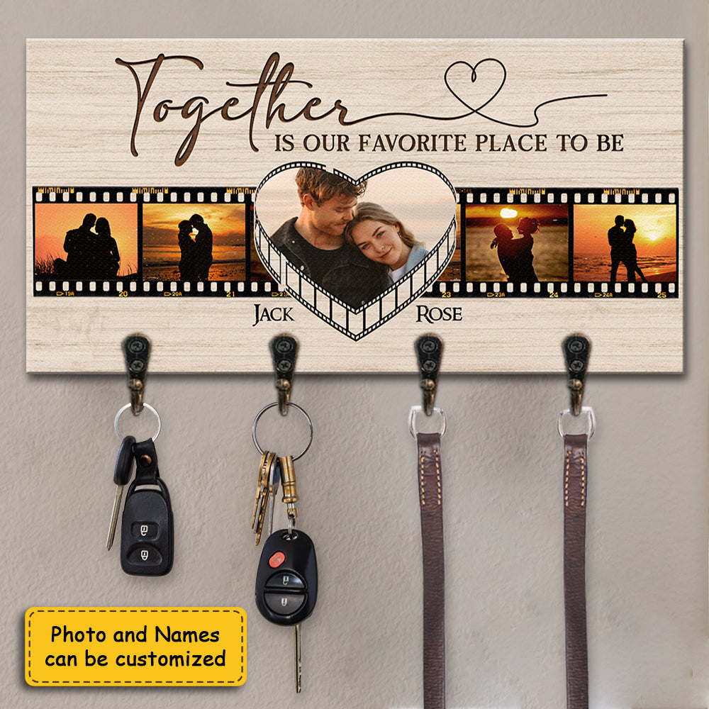 🔑 Togetherness Hangs Here: Personalized Couple's Key Hanger |  A Home for Your Love Story
