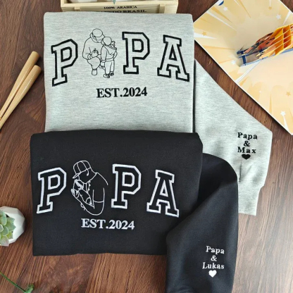 Custom Embroidered Portrait for Father