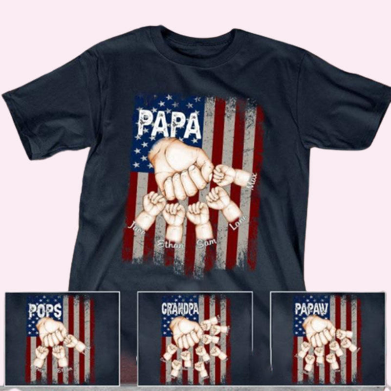Grandpa and Grandkids, Best Gifts For Father's Day T-Shirt