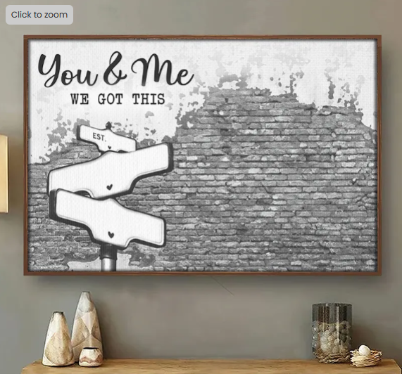 Custom Photo We Build A Life We Loved - Couple Personalized Custom Horizontal Poster - Gift For Husband Wife, Anniversary