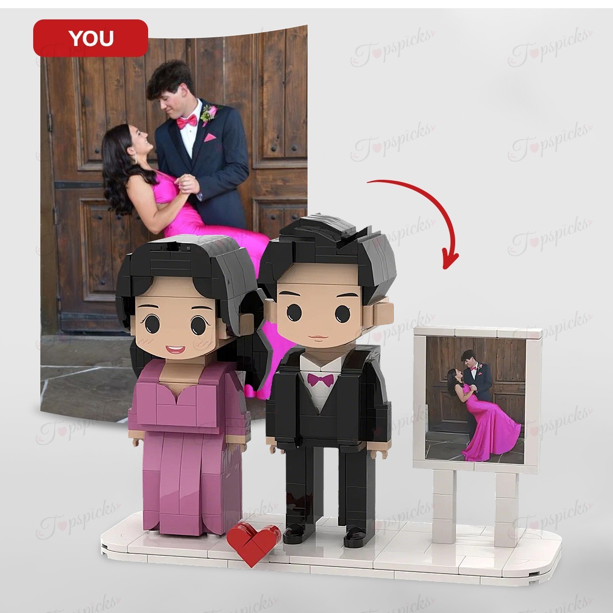 Custom Brick Set From Your Favorite Photo, Perfect Memory Gift For Valentine's Day, LEGO Sets