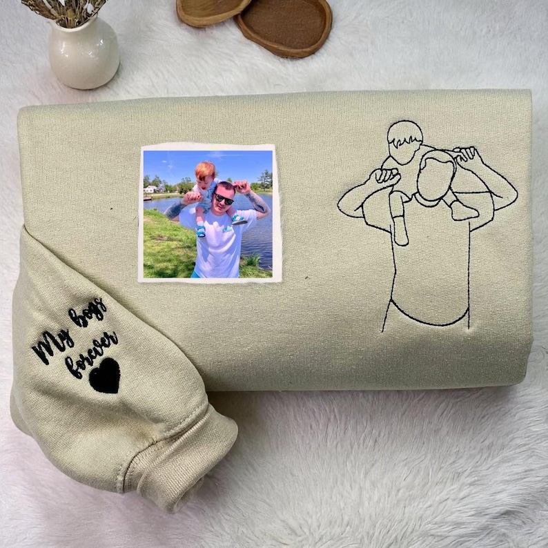 Custom Photo Sweatshirt For Dad or Husband — Fathers Day Gifts