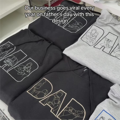 Best Dad Ever -Embroidered Sweatshirt For Father's Day - Gifts for Papa, Dad and Grandpa