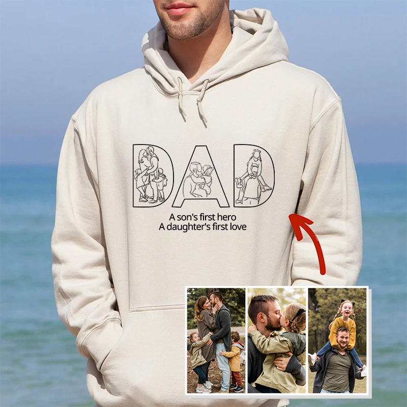 Best Dad Ever -Embroidered Sweatshirt For Father's Day - Gifts for Papa, Dad and Grandpa