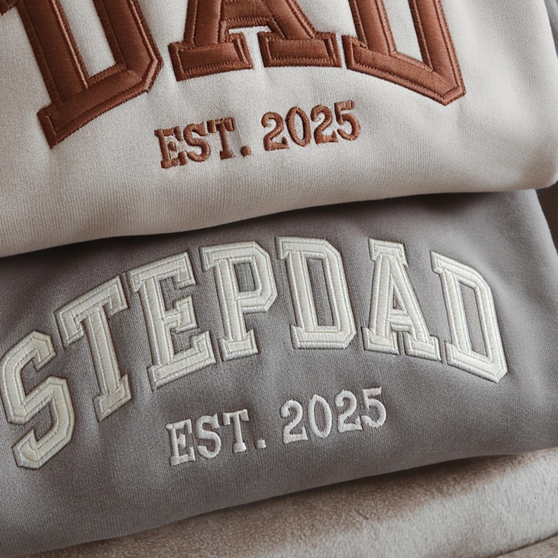 Custom Dad Sweatshirt - Embroidered with Kids' Names | Father’s Day Gift