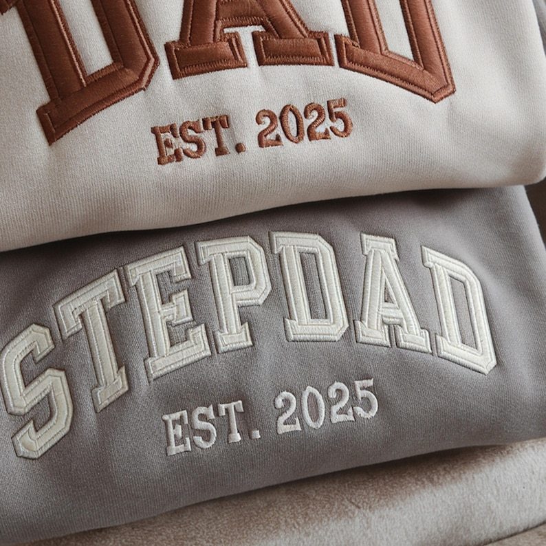 Custom Dad Sweatshirt - Embroidered with Kids' Names | Father’s Day Gift