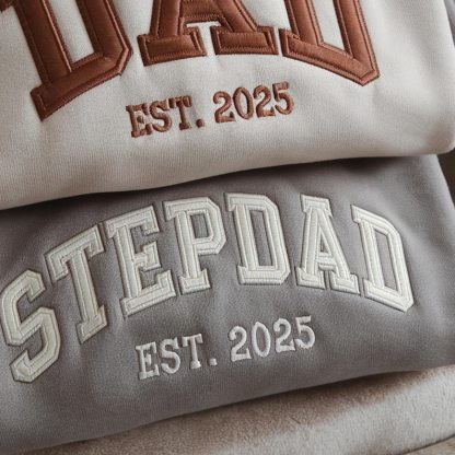 Custom Dad Sweatshirt - Embroidered with Kids' Names | Father’s Day Gift