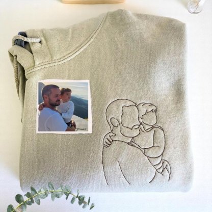 Custom Photo Sweatshirt For Dad or Husband — Fathers Day Gifts