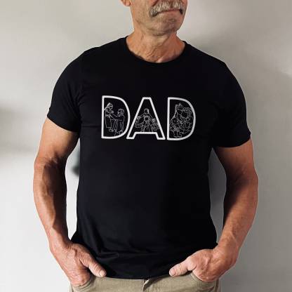 Dad The Man The Myth The Legend - Personalized Shirt