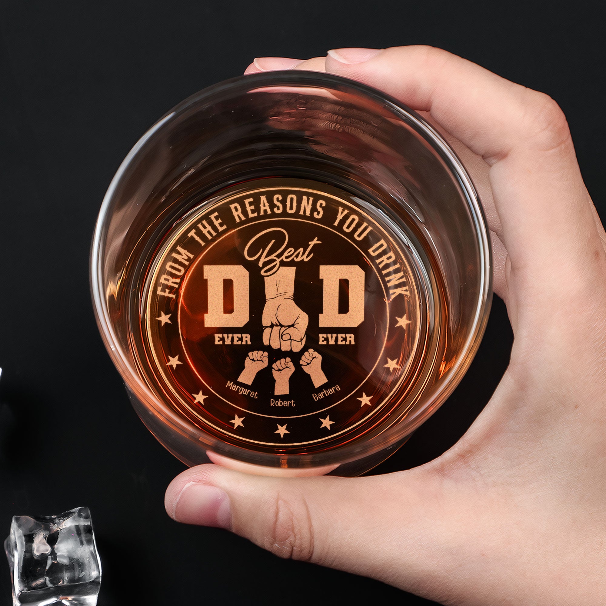 Best Dad Ever Ever From The Reasons You Drink - Personalized Engraved