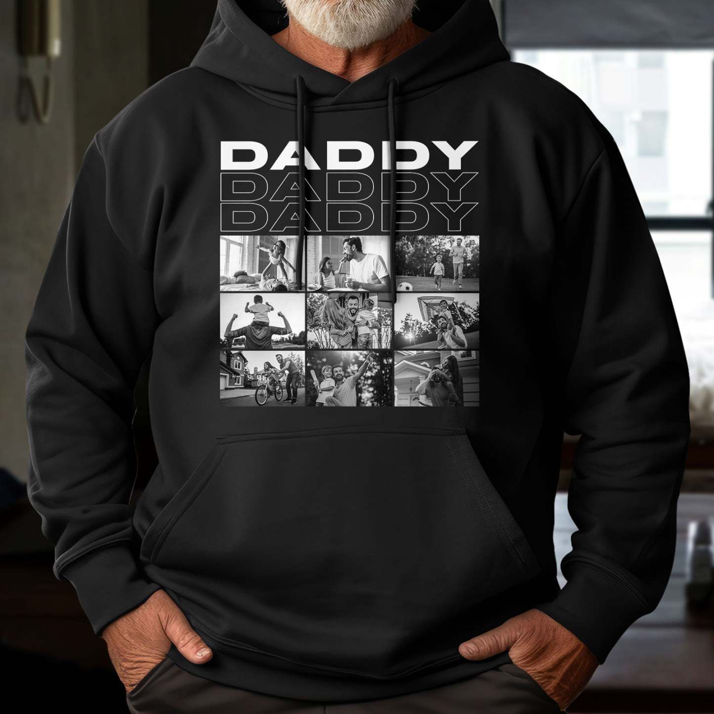 Family - Daddy -12Photos Personalized Shirt