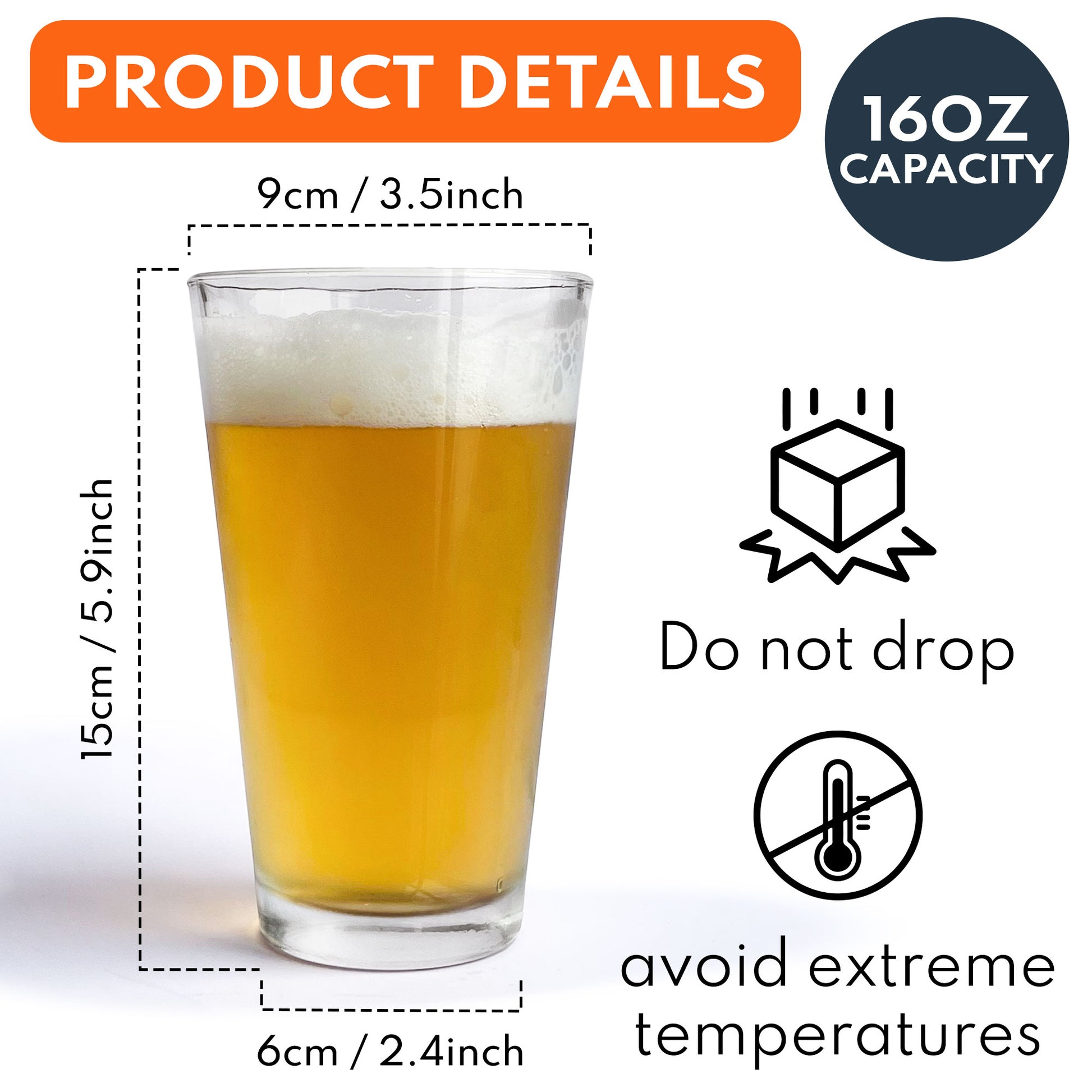 To Dad From The Reasons You Drink  Personalized Photo Beer Glass