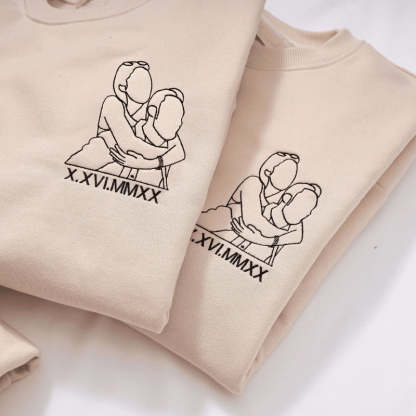 Custom Embroidered Sweatshirt From Text & Photo