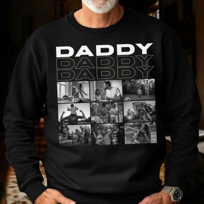 Family - Daddy -12Photos Personalized Shirt