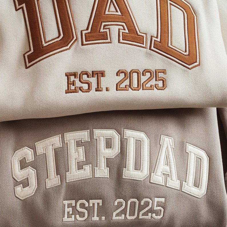 Custom Dad Sweatshirt - Embroidered with Kids' Names | Father’s Day Gift