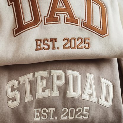 Custom Dad Sweatshirt - Embroidered with Kids' Names | Father’s Day Gift