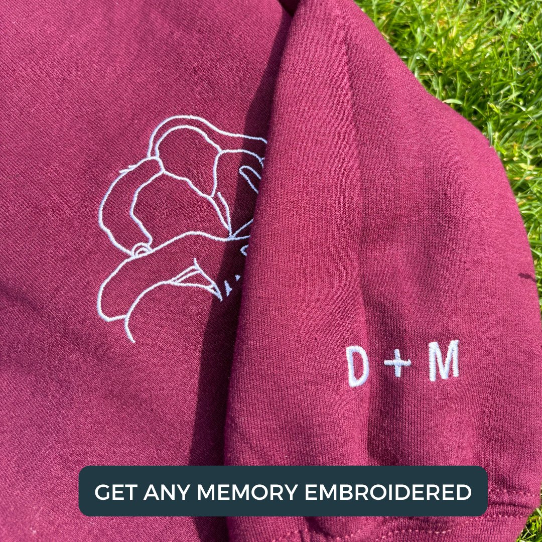 Custom Embroidered Hoodie – The Perfect Gift for Couples