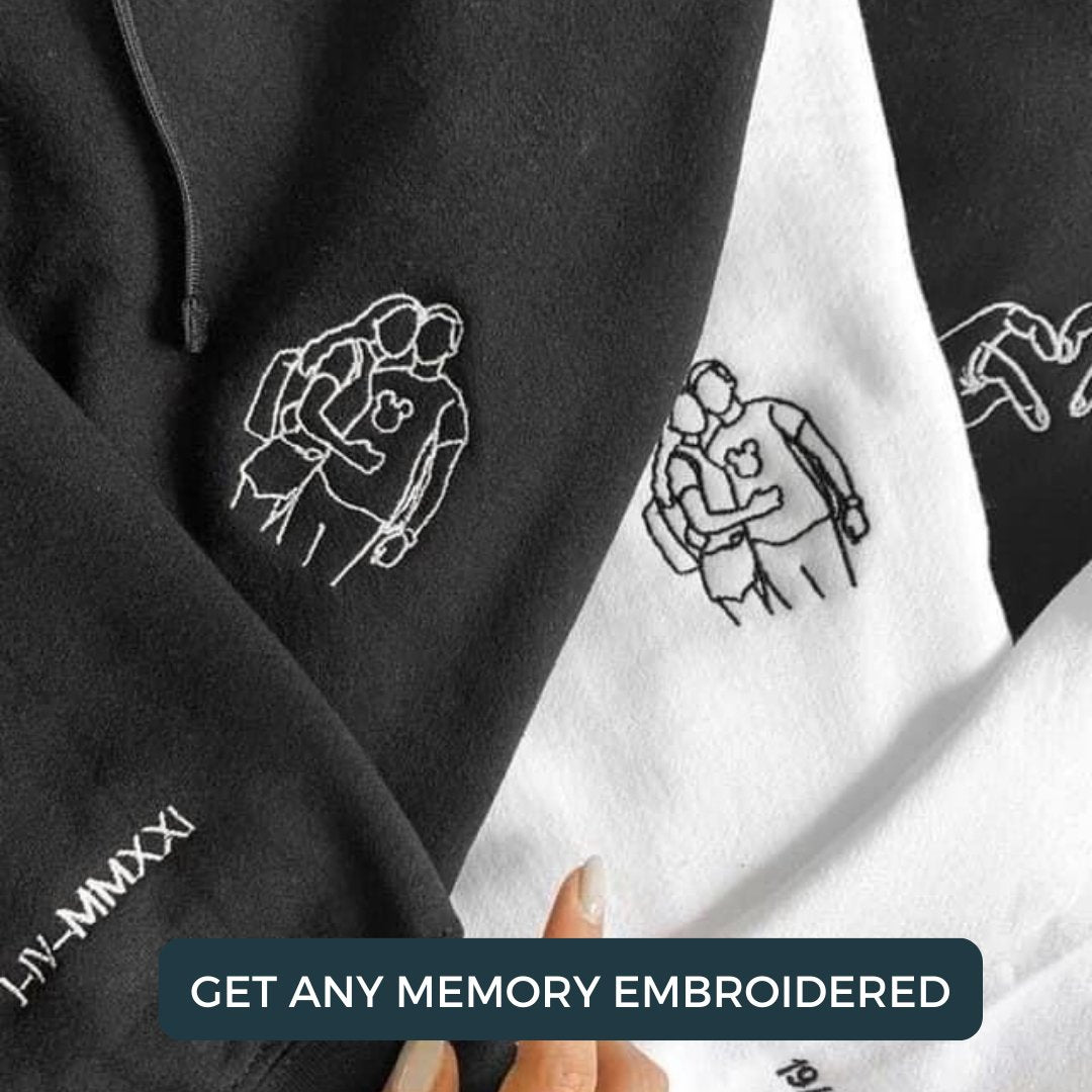Custom Embroidered Hoodie – The Perfect Gift for Couples