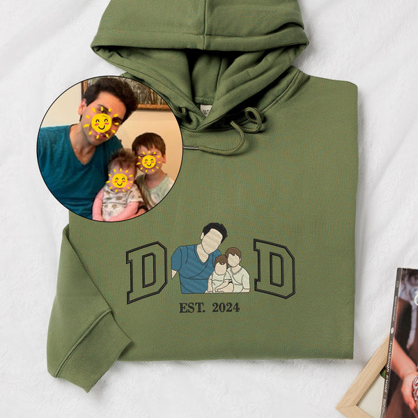 Custom Embroidered Portrait for Father