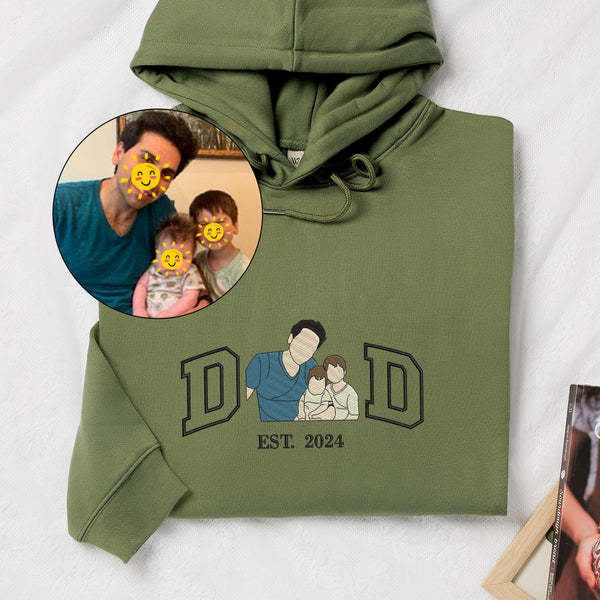 Custom Embroidered Portrait for Father