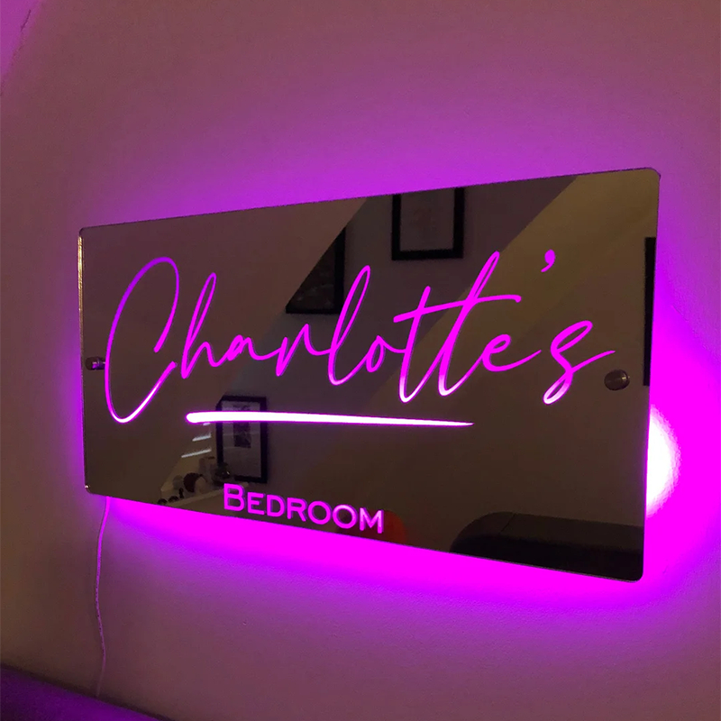 💗Hot Sale 60% OFF 💗Personalised Name Mirror - Light Up Mirror(Buy 2 Get Free Shipping)