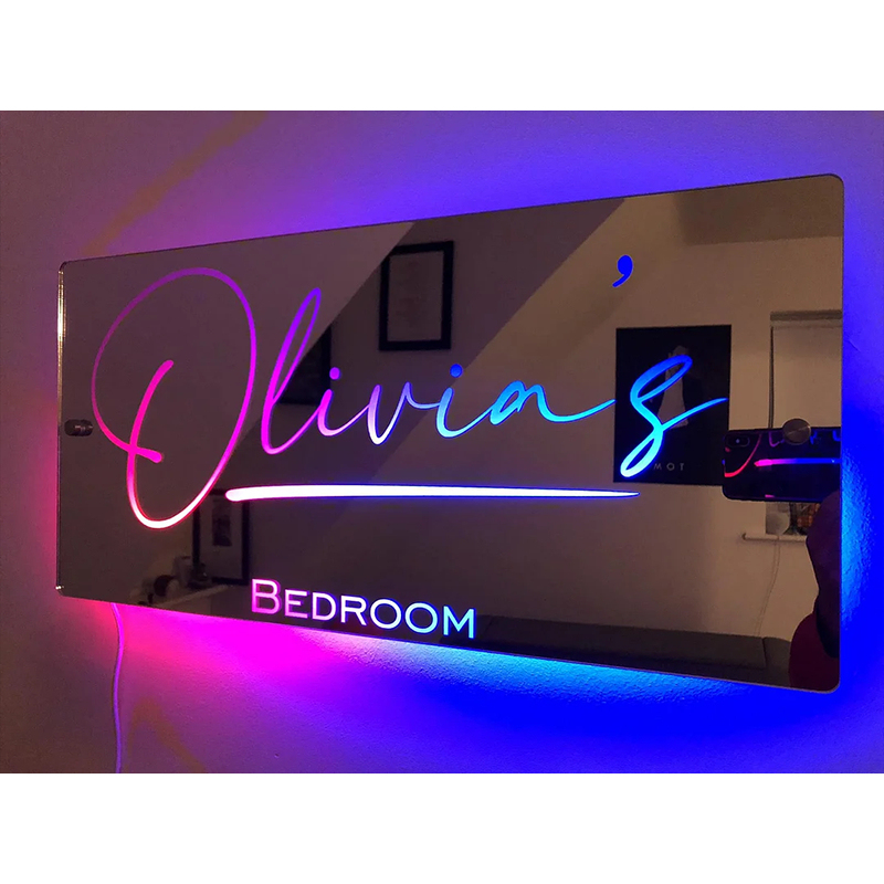 💗Hot Sale 60% OFF 💗Personalised Name Mirror - Light Up Mirror(Buy 2 Get Free Shipping)