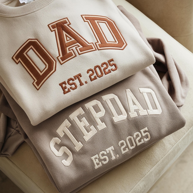 Custom Dad Sweatshirt - Embroidered with Kids' Names | Father’s Day Gift