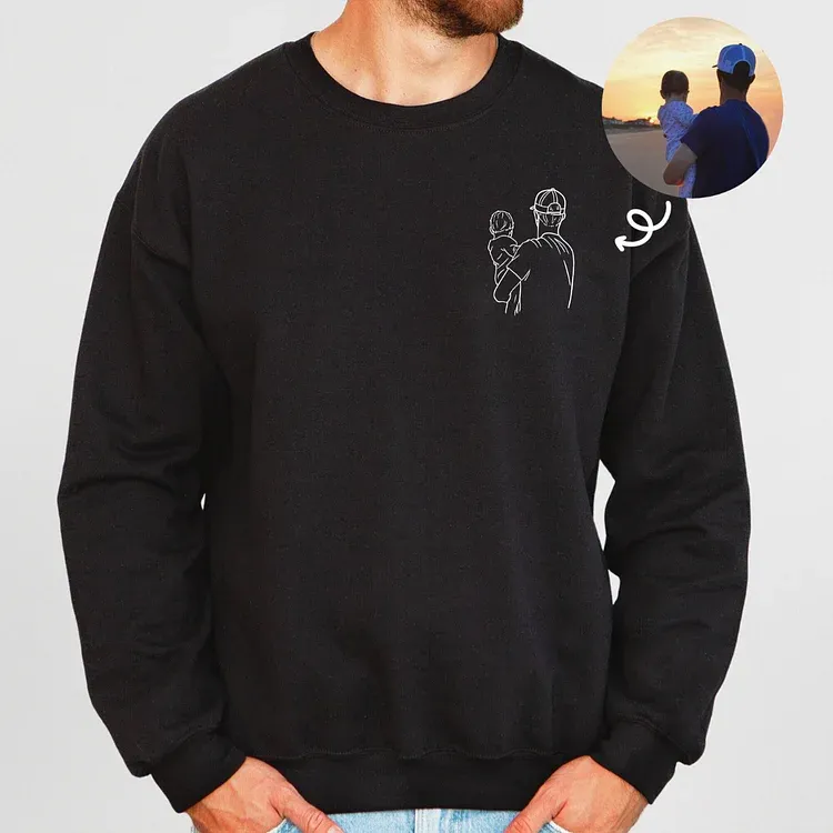 Dad and me-Custom Photo Shirt For Dad,Gift for Husband