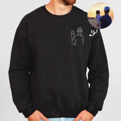 Dad and me-Custom Photo Shirt For Dad,Gift for Husband