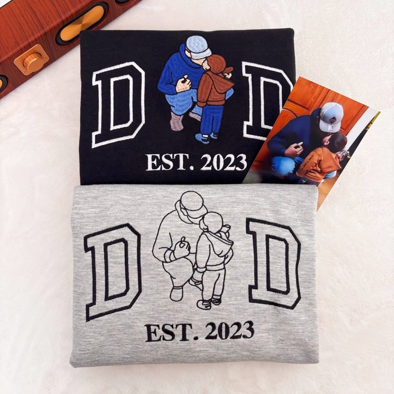 Custom Embroidered Portrait for Father