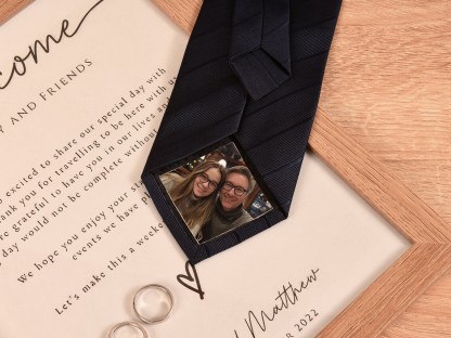 Custom Photo Patch for ties, bowties -Gift For Dad, Papa and Grandpa