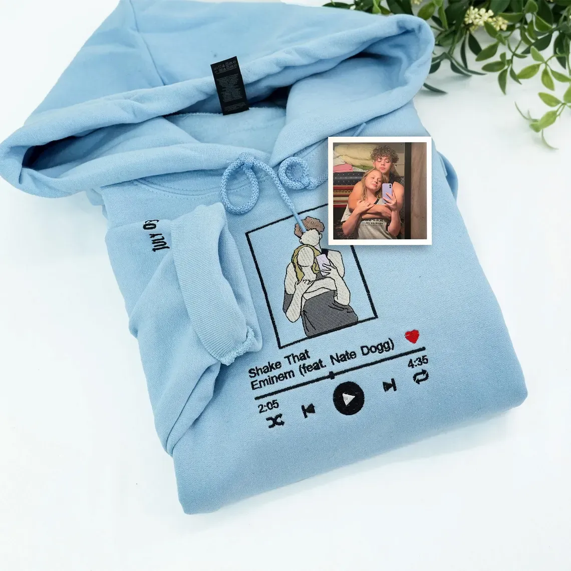 Custom Embroidered Music Lover Sweatshirt or Hoodie