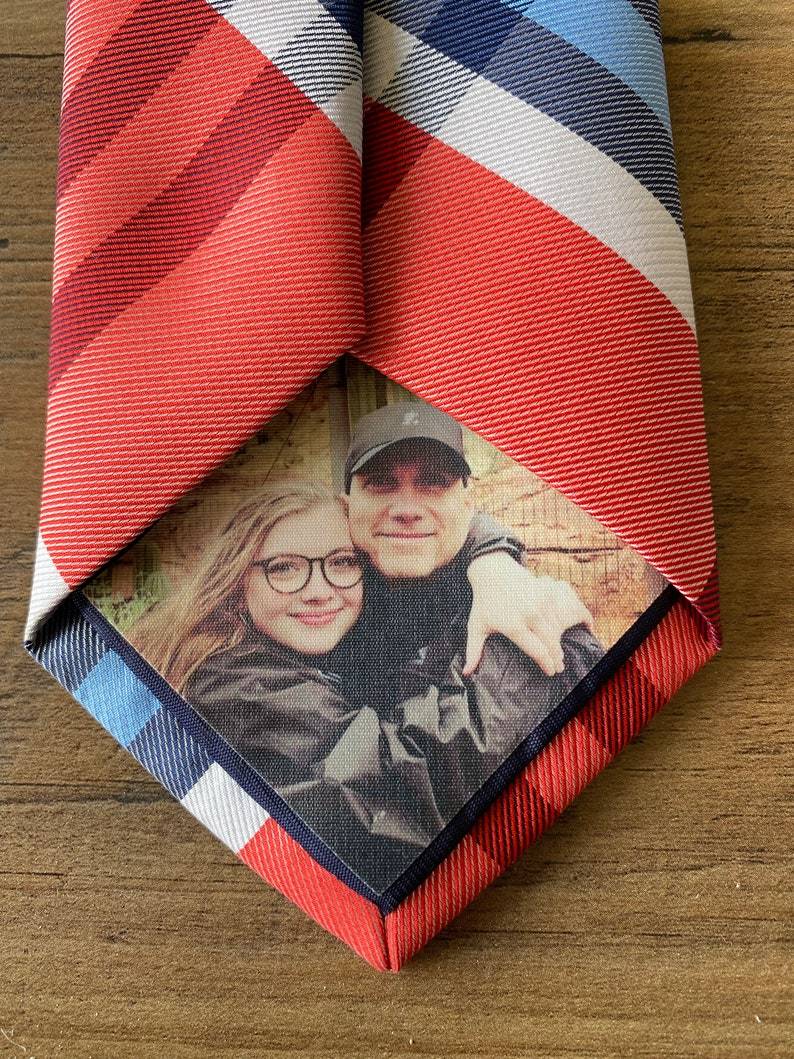 Custom Photo Patch for ties, bowties-Gift For Dad, Papa and Grandpa