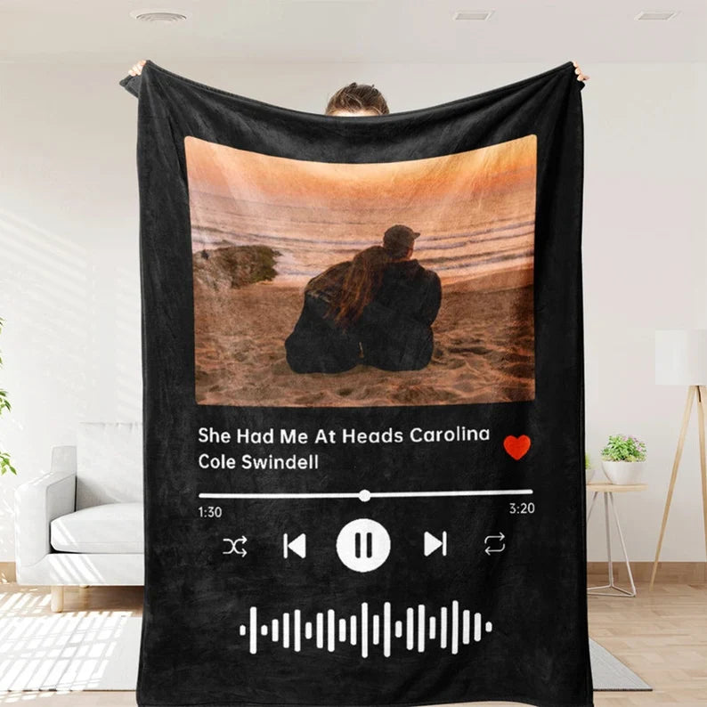 Custom Music Blanket Photo Starlight Blanket