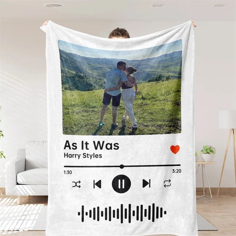 Custom Music Blanket Photo Starlight Blanket