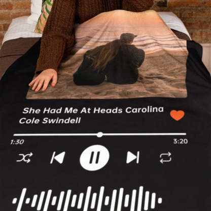 Custom Music Blanket Photo Starlight Blanket