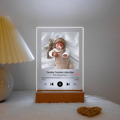 Personalized Music Photo LED Night Light – Custom Song & Picture Memory Lamp