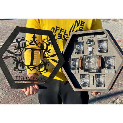 Whiskey Decanter Set, Engraved decanter, Personalized Whiskey Gift