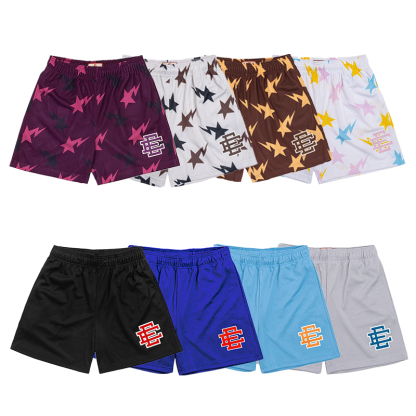 NYC Skyline Men’s Mesh Shorts - Athletic Casual Gym Workout Shorts, Summer Fitness Pants