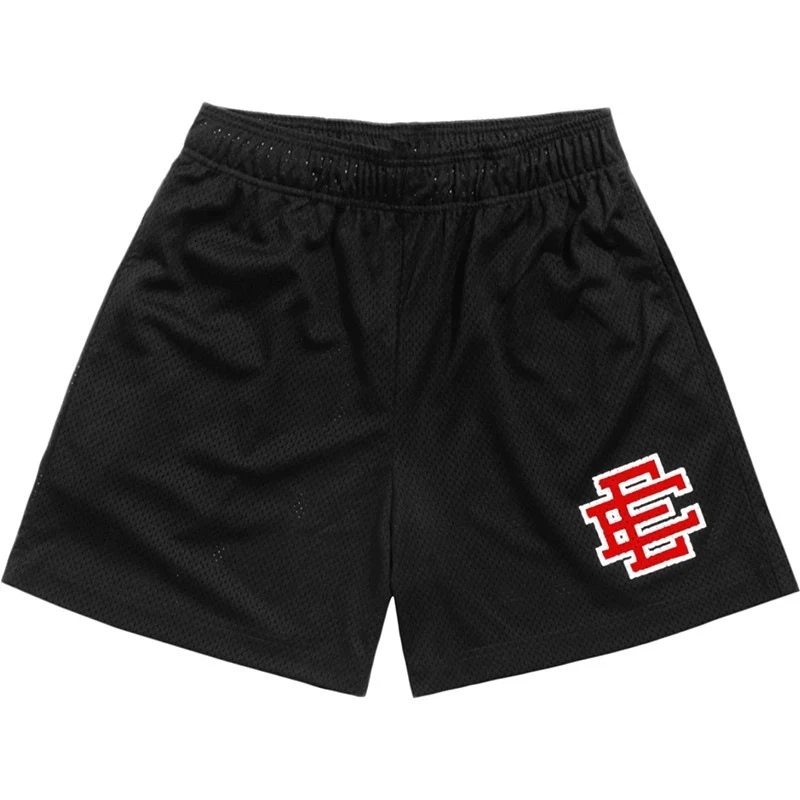NYC Skyline Men’s Mesh Shorts - Athletic Casual Gym Workout Shorts, Summer Fitness Pants