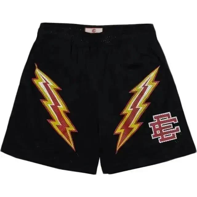 NYC Skyline Men’s Mesh Shorts - Athletic Casual Gym Workout Shorts, Summer Fitness Pants