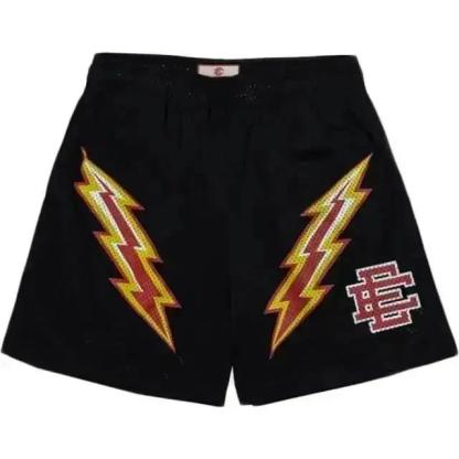 NYC Skyline Men’s Mesh Shorts - Athletic Casual Gym Workout Shorts, Summer Fitness Pants