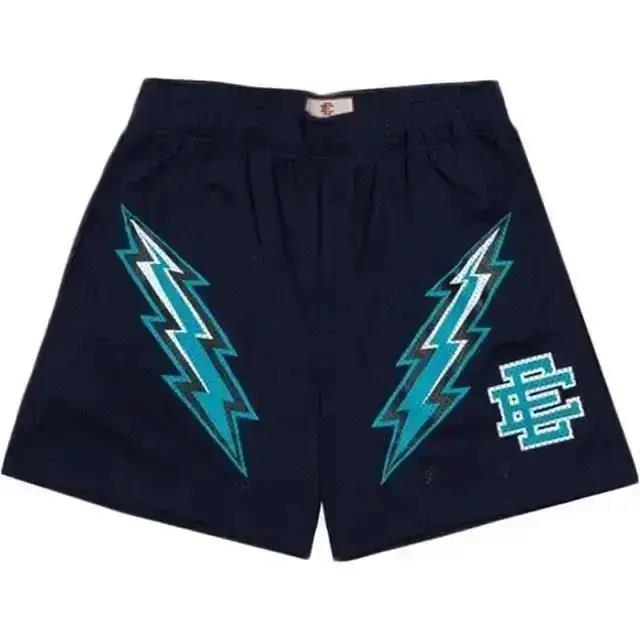NYC Skyline Men’s Mesh Shorts - Athletic Casual Gym Workout Shorts, Summer Fitness Pants