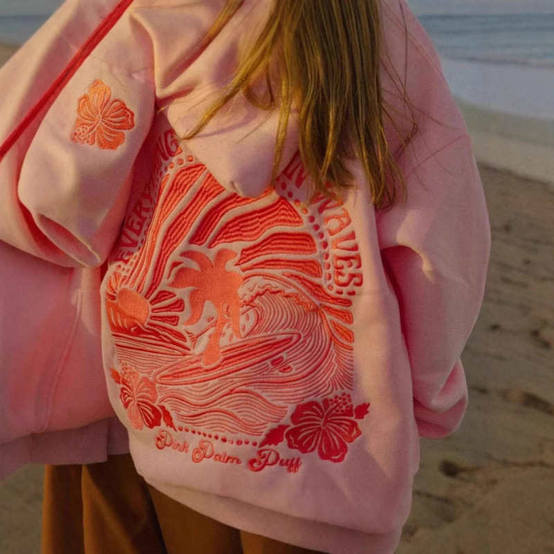 Hollister Co. Women's Pink Sweatshirt