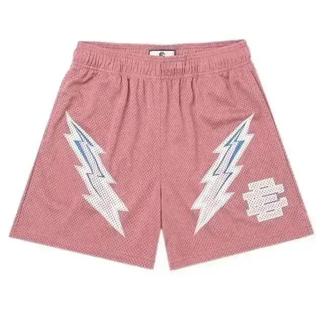 NYC Skyline Men’s Mesh Shorts - Athletic Casual Gym Workout Shorts, Summer Fitness Pants