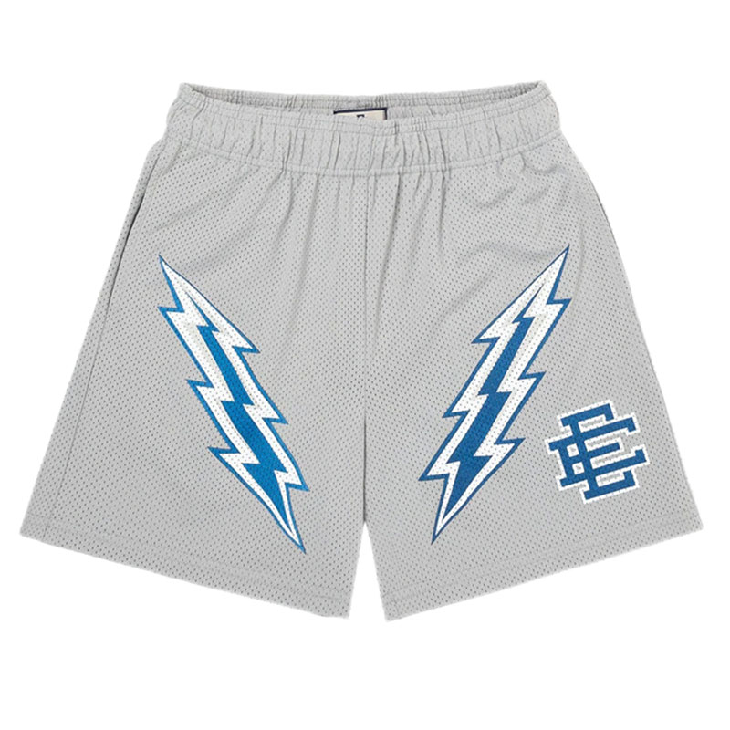 NYC Skyline Men’s Mesh Shorts - Athletic Casual Gym Workout Shorts, Summer Fitness Pants